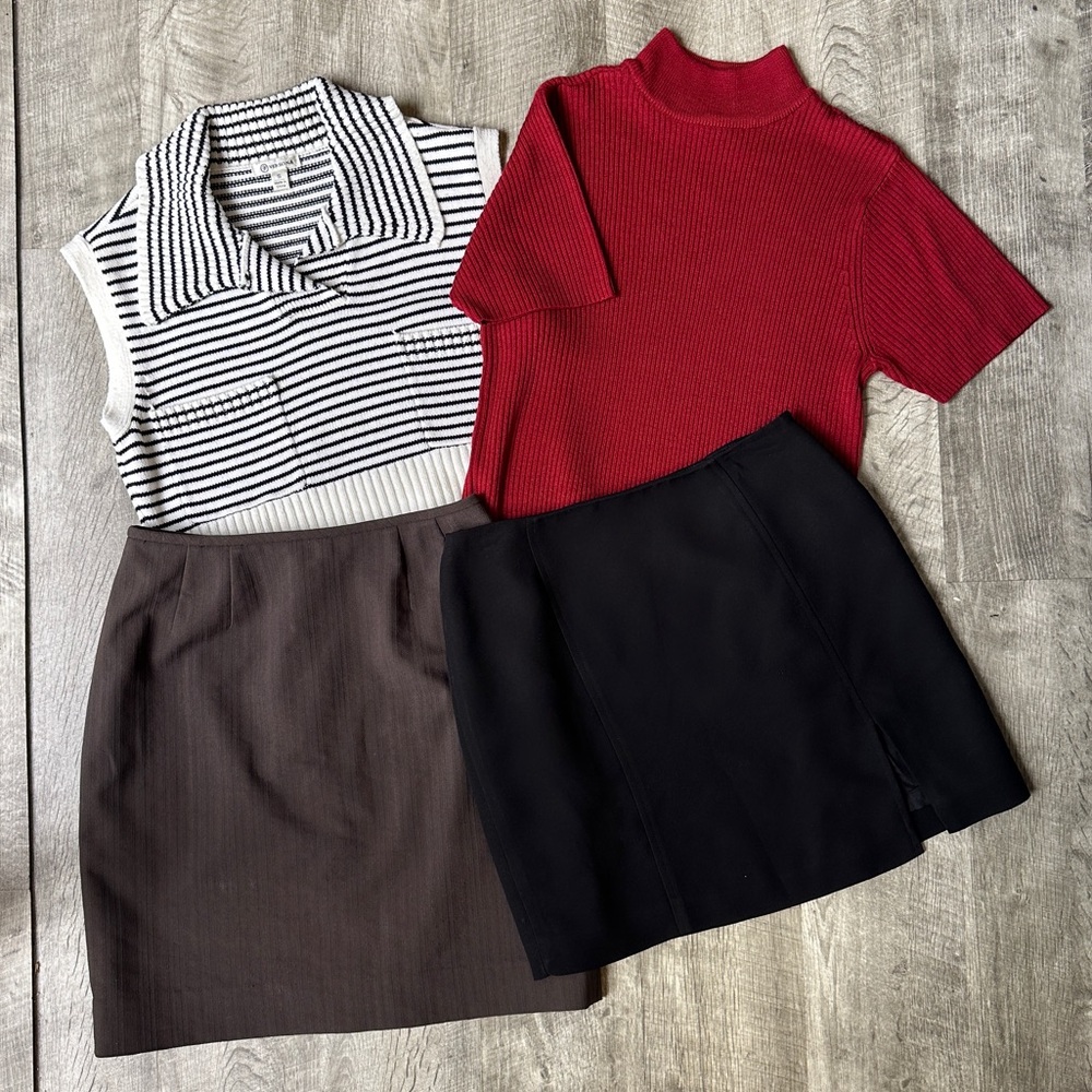 Vintage Fall Bundle: Sweaters + Skirts - S/4